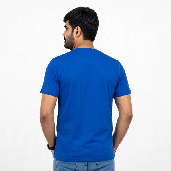 Blue_Solid_Crew_Neck_Regular_Fit_T_Shirt_For_Men