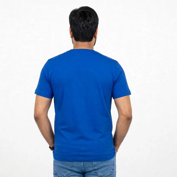 Blue_Solid_Crew_Neck_Regular_Fit_T_Shirt_For_Men