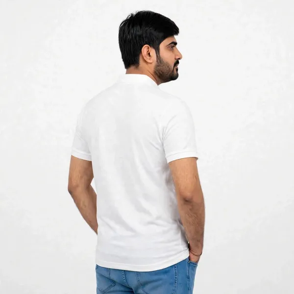 White_Regular_Fit_Polo_T_Shirt_For_Men