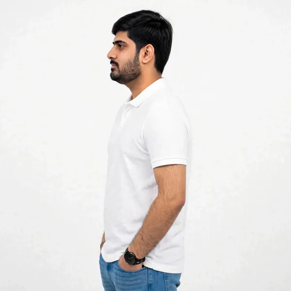 White_Regular_Fit_Polo_T_Shirt_For_Men