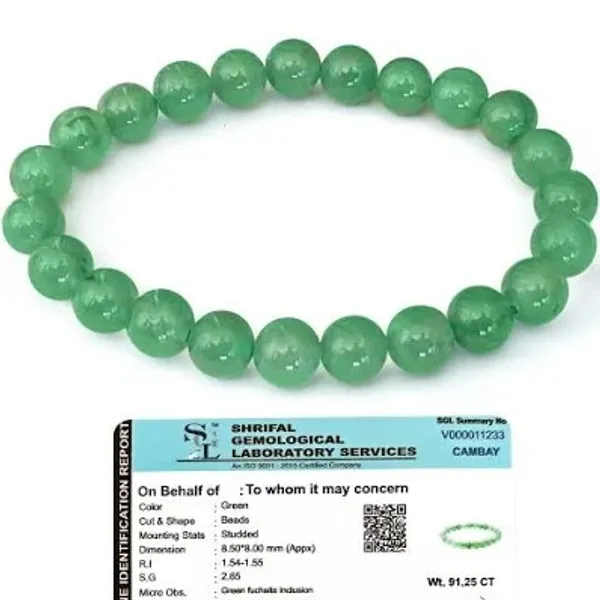 Green_Aventurine_Gemstone_Beaded_Bracelet_For_Unisex