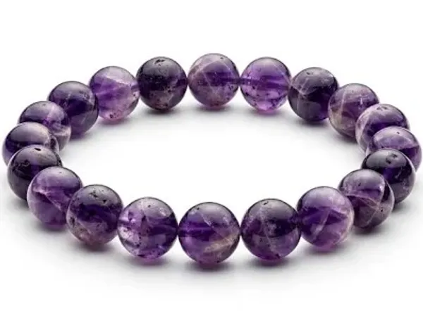 Purple_Amethyst_Gemstone_Beaded_Bracelet_For_Unisex