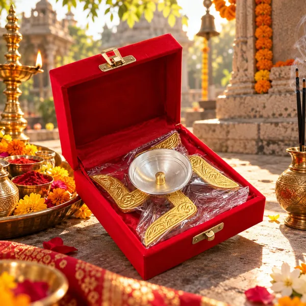 Luxury_German_Silver_Gold_Plated_Swastik_Akhand_Diya_|_Decorative_Pooja_Deepak_Lamp_for_Home_Temple_&_Prayer_|_Traditional_Spiritual_Decor_without_Royal_Velvet_Gift_Box