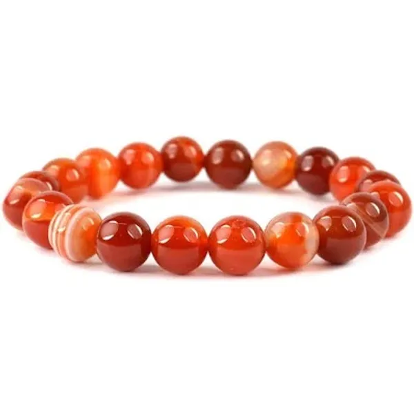 Natural_Carnelian_Gemstone_Beaded_Bracelet_For_Unisex