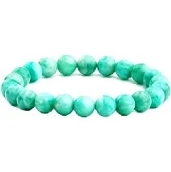 Natural_Amazonite_Gemstone_Beaded_Bracelet_For_Unisex