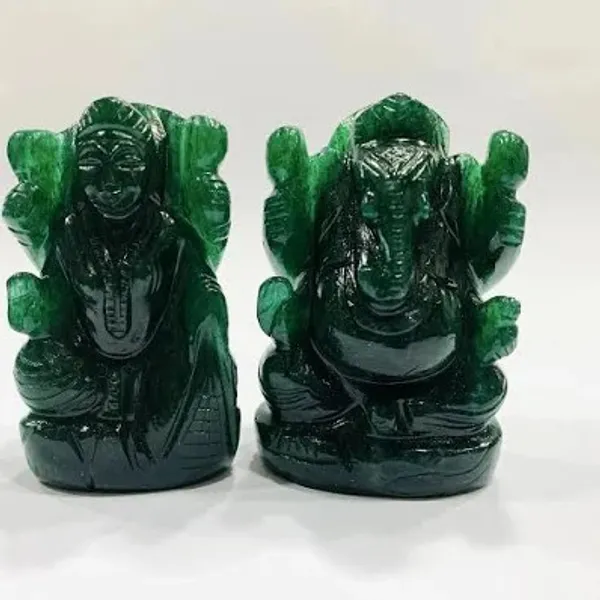 Green_Jade_Stone_Carved_Ganesh_Lakshmi_Idol_Set
