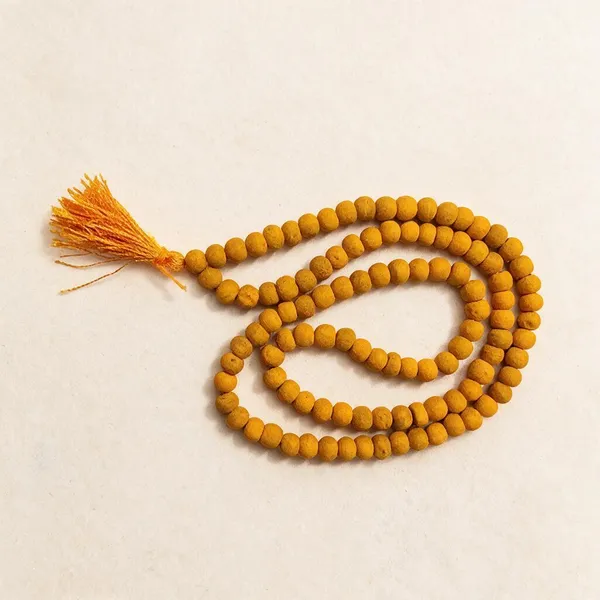 Natural_Turmeric_Wood_Beaded_Prayer_Mala_With_Tassel_For_Unisex