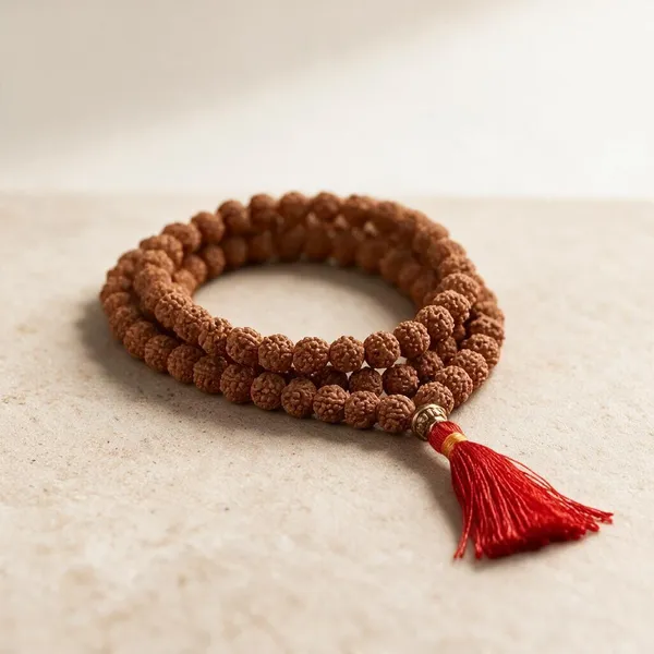 Natural_Rudraksha_Beaded_Mala_With_Tassel_For_Unisex