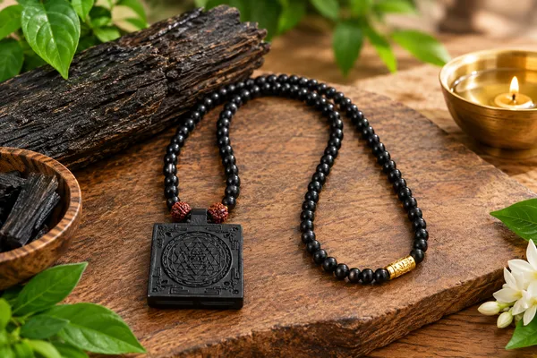 Natural_Karungali_Ebony_Wood_Beaded_Mala_नॅचुरल_करुंगली_(एबोनी_वुड)_माला_108+1_Necklace_For_Unisex_with_Lab_certificate
