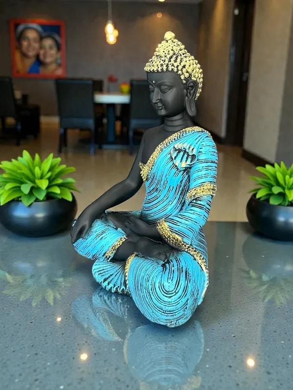 Blue_And_Black_Seated_Buddha_Statue