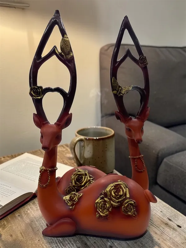 Rustic_Floral_Deer_Figurine_Set