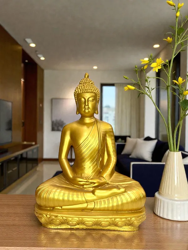 Gold_Finish_Meditating_Buddha_Idol