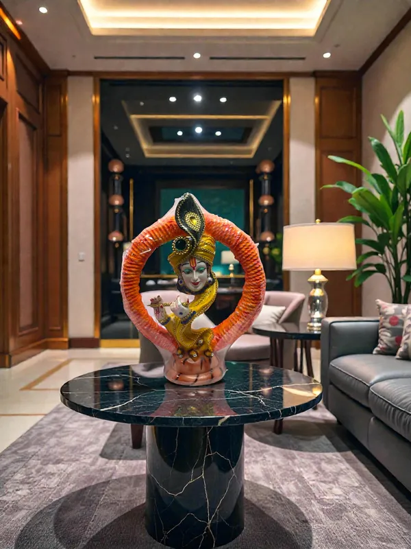 Decorative_Krishna_Idol_With_Circular_Orange_Frame
