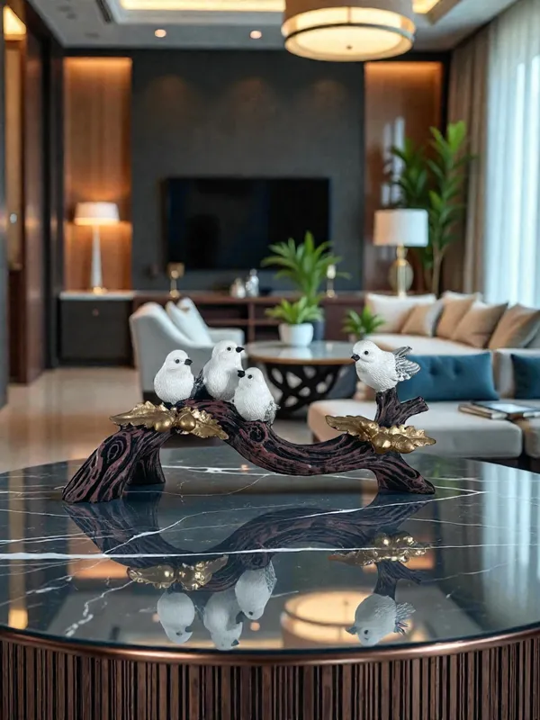 Bird_Branch_Decorative_Sculpture_With_Four_Birds