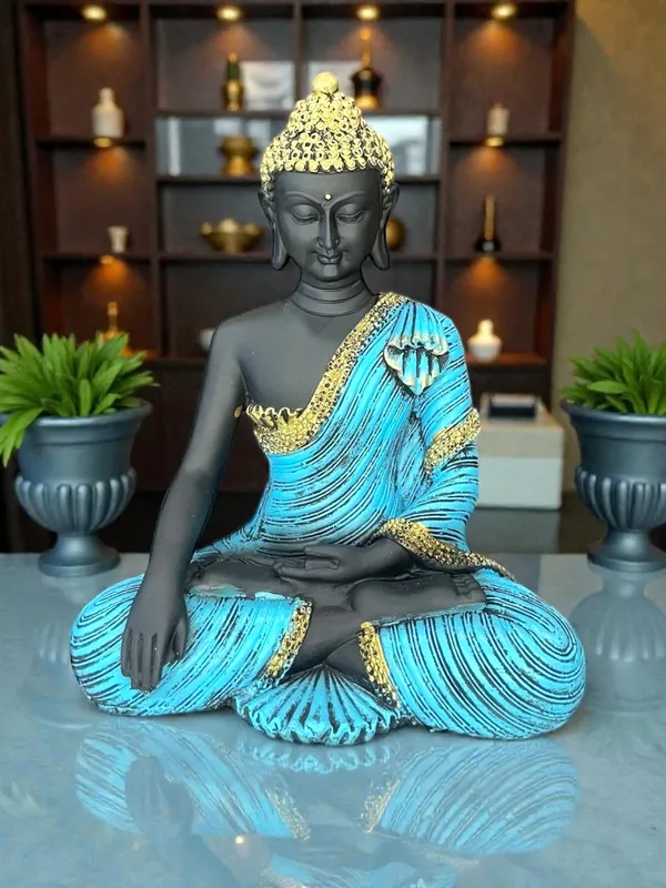 Blue_And_Black_Seated_Buddha_Statue