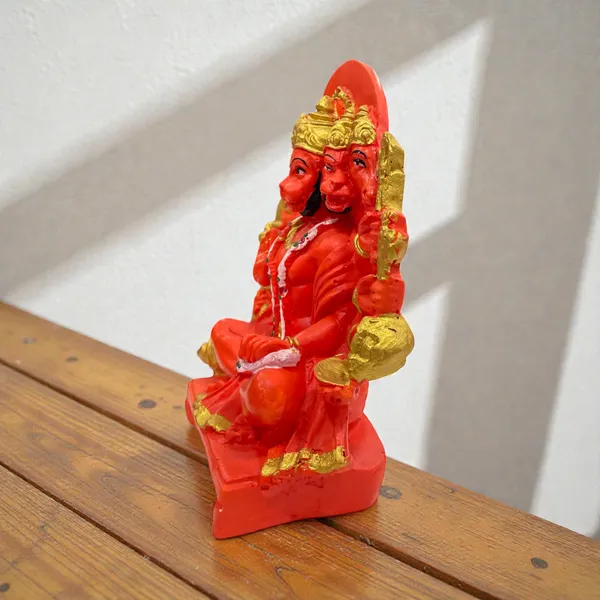 Red_And_Gold_Panchmukhi_Hanuman_Idol