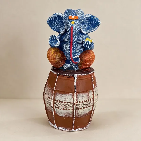 Blue_Ganesha_Decorative_Idol_With_Drum_Base