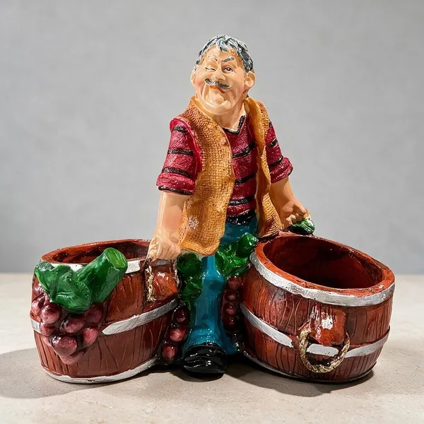 Decorative_Rustic_Figurine_Double_Barrel_Planter