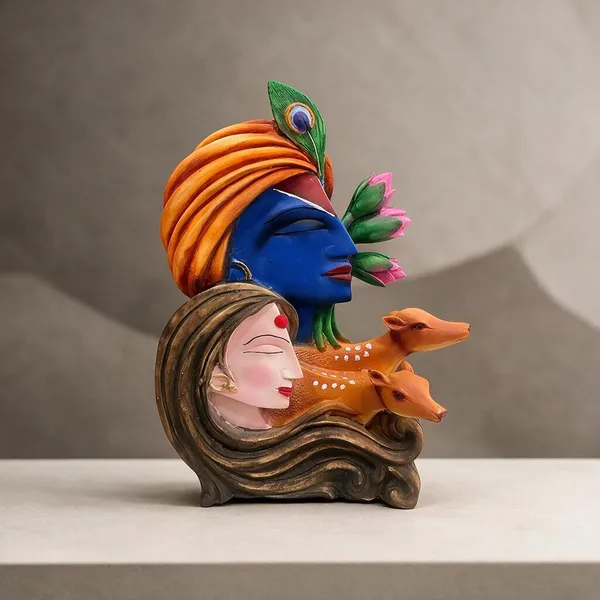 Krishna_Radha_Deer_Decorative_Sculpture