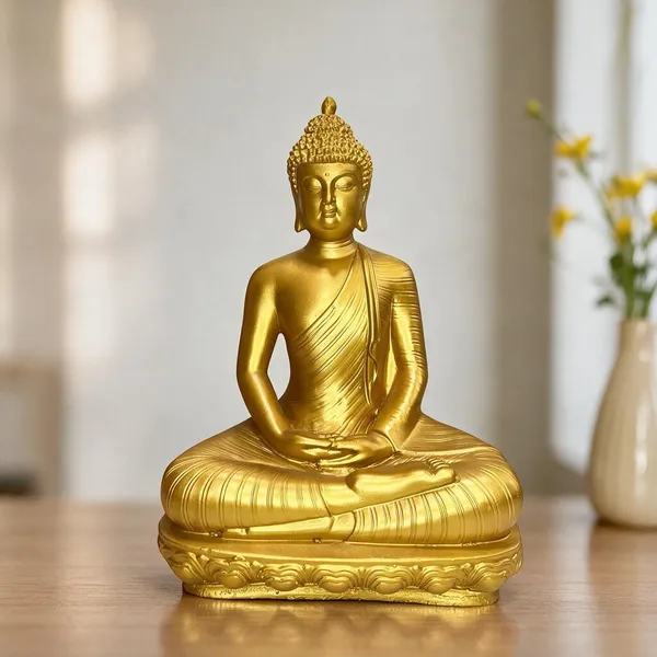 Gold_Finish_Meditating_Buddha_Idol