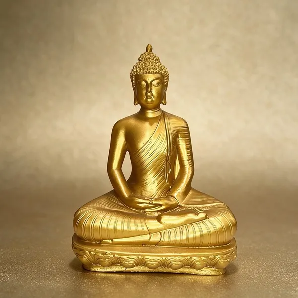 Gold_Finish_Meditating_Buddha_Idol