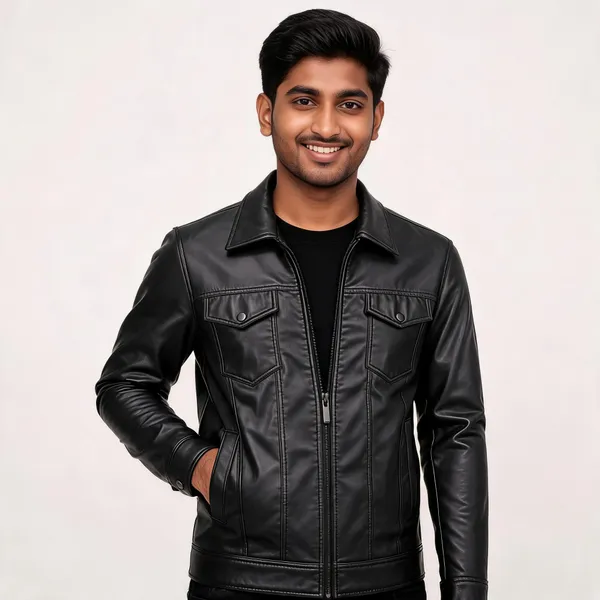 Black_Faux_Leather_Regular_Fit_Jacket_For_Men