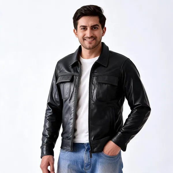 Black_Leather_Regular_Fit_Jacket_For_Men