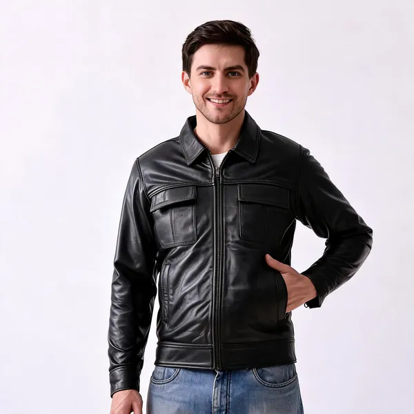 Black_Leather_Regular_Fit_Jacket_For_Men