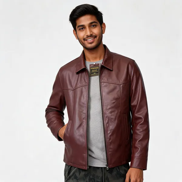 Brown_Leather_Regular_Fit_Jacket_For_Men