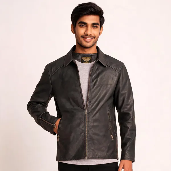 Black_Faux_Leather_Regular_Fit_Jacket_For_Men