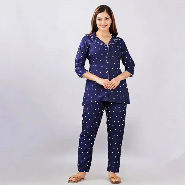 Navy_Cotton_Heart_Print_Relaxed_Fit_Pajama_Set_For_Women