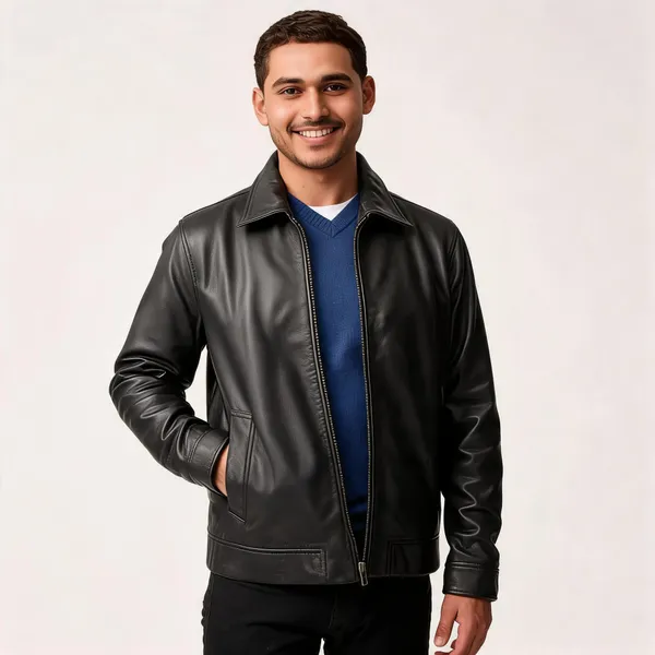 Black_Leather_Regular_Fit_Jacket_For_Men