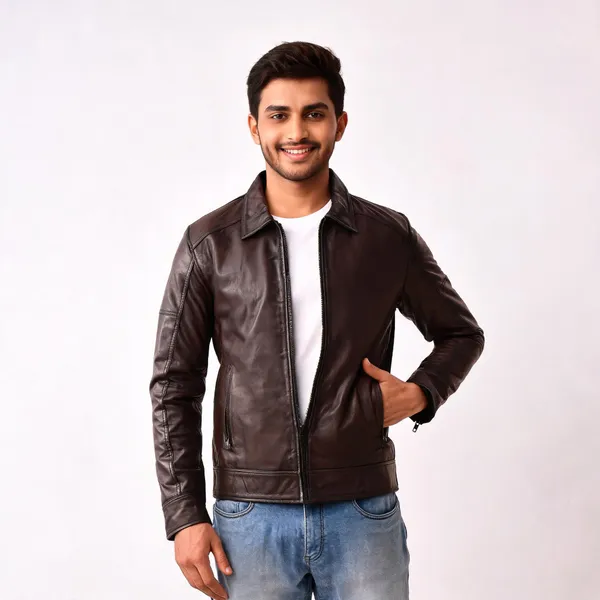 Brown_Leather_Regular_Fit_Jacket_For_Men