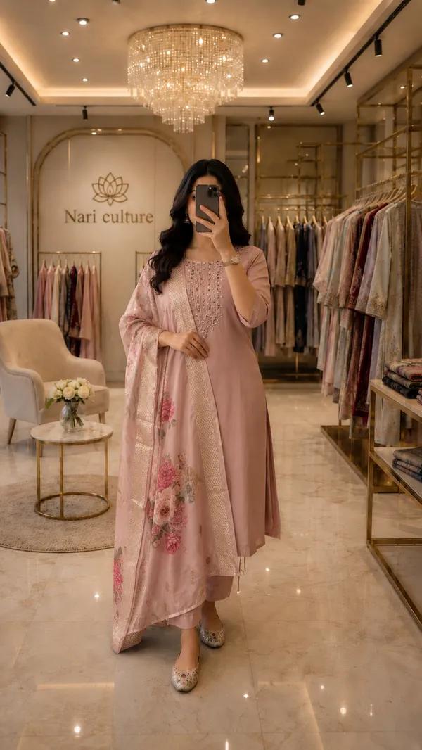Pink_Embroidered_Straight_Kurta_Set_For_Women