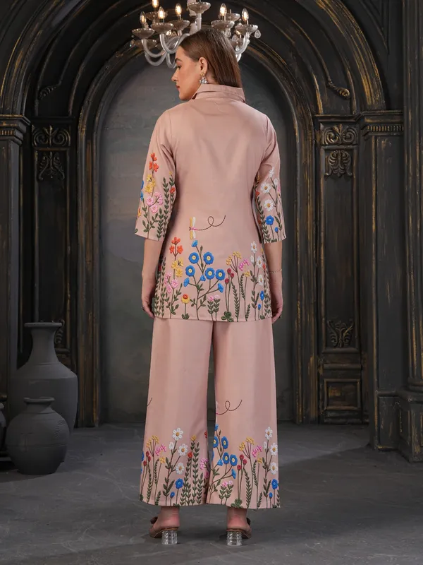 Pink_Floral_Embroidered_Co_Ord_Set_For_Women