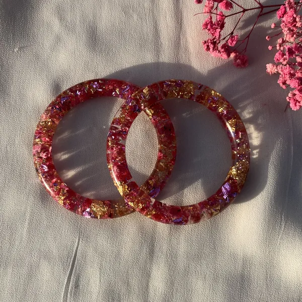 Handmade_Real_Flowers_Bangles_Customisable_Pair_Of_2_Unique_Gift_For_Women_Rose_Bangles