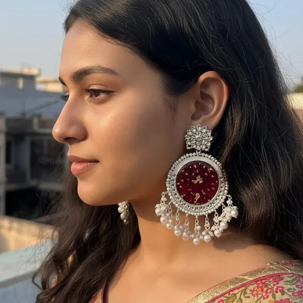 Chand_Baliyan_Rose_Jhumka_Handmade_Real_Flower_Resin_Earrings_Valentine_Gift_For_Her_Default_Title