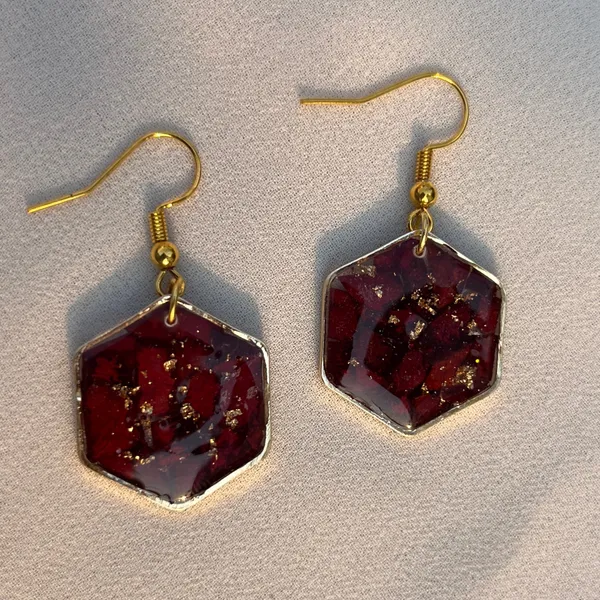 Real_Rose_Hexagon_Resin_Earrings_Handmade_Floral_Jewelry_Jeveleir_Default_Title