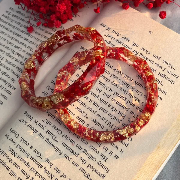 Dimond_Red_Flower_Bangles_Pair_Of_2