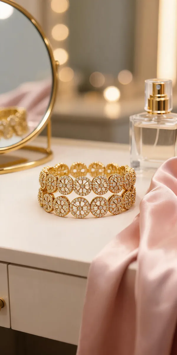 Gold_Alloy_Floral_Stone_Studded_Bangle_Set_For_Women