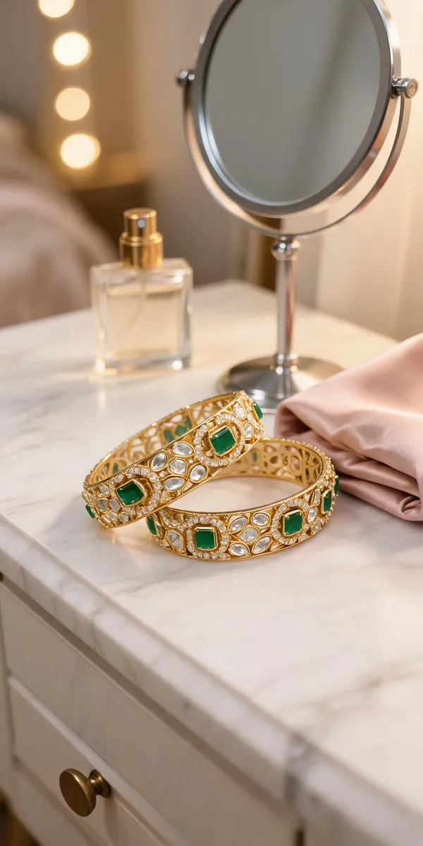 Gold_Alloy_Green_Stone_Embellished_Bangles_For_Women