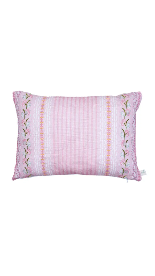 Embroidered_Floral_Stripe_Lumbar_Pillow_Pink_Colorway_35x50_CM
