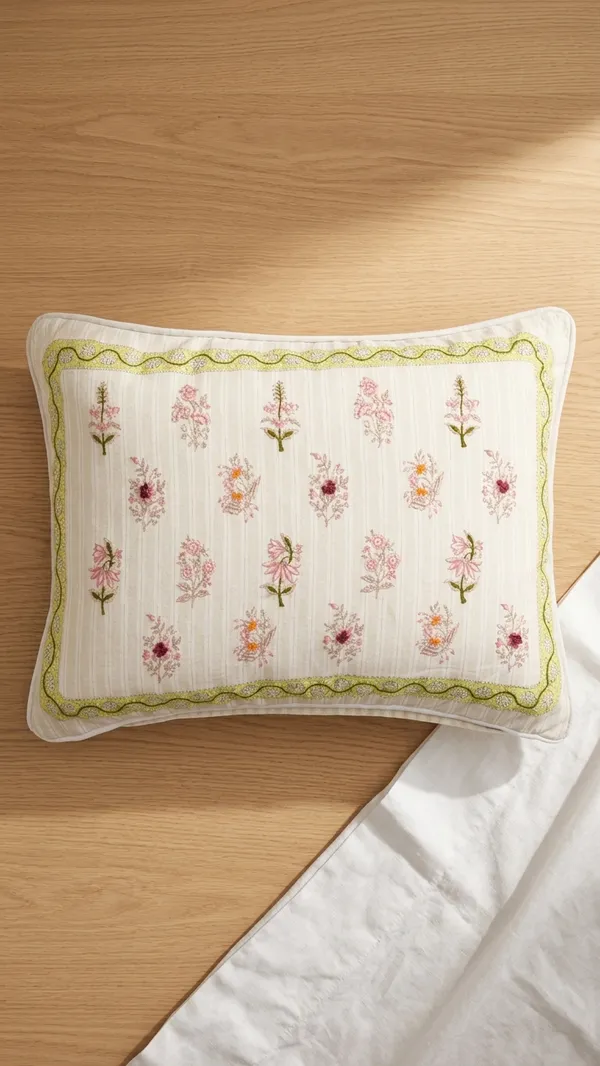 Embroidered_Floral_Sprig_Bordered_Lumbar_Pillow_35x50_CM