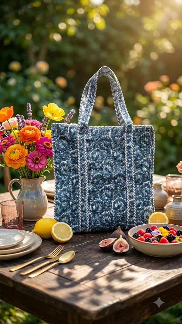 Handblock_Printed_Quilted_Tote_Bag_With_Zip_Button_17x18x_6_Inches