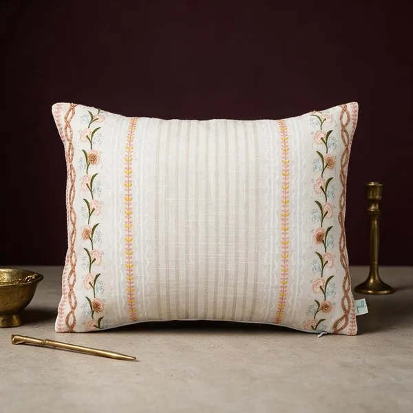 Embroidered_Floral_Stripe_Lumbar_Pillow_35x50_CM