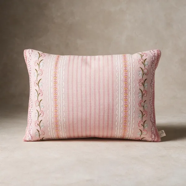 Embroidered_Floral_Stripe_Lumbar_Pillow_Pink_Colorway_35x50_CM