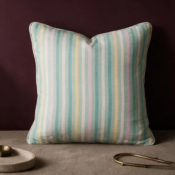 Pastel_Stripe_Piped_Square_Cushion_45x45_Cm