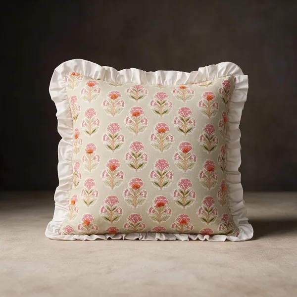Block_Print_Floral_Ruffled_Square_Cushion_45x45cm