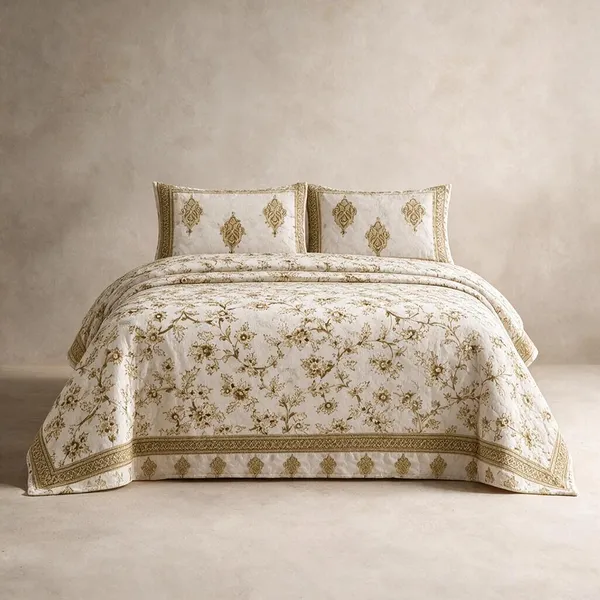 Floral_Printed_Bedding_Set_1_King_Bedsheet_1_Jaipuri_Razai_Quilt_2_Pillow_Covers