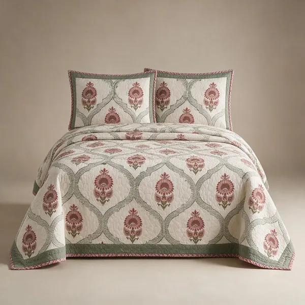 Floral_Printed_Bedding_Set_1_King_Bedsheet_1_Jaipuri_Razai_Quilt_2_Pillow_Covers